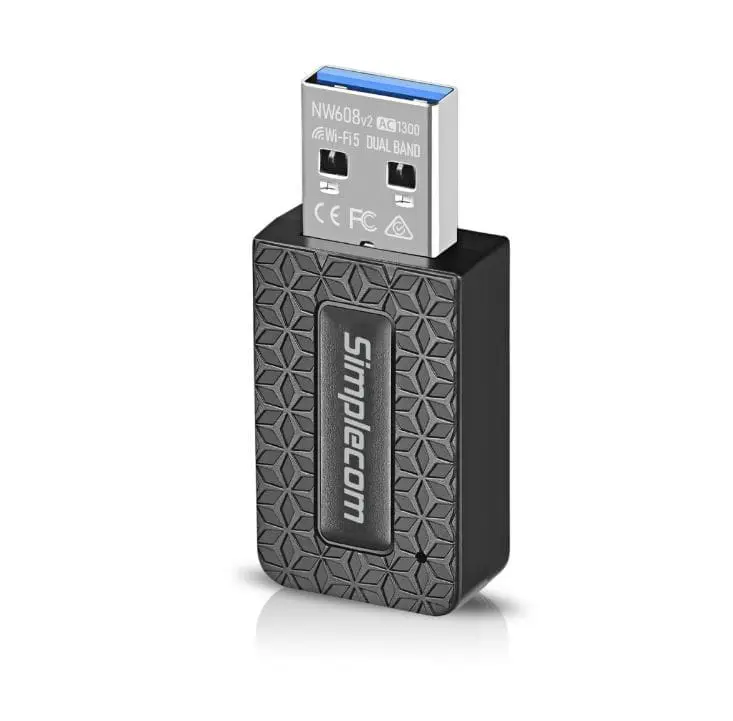 SIMPLECOM WiFi 5 AC1300 USB 3.0 Wireless Adapter