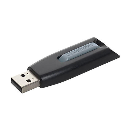 Verbatim 16GB V3 USB3.0 Grey Store'n'Go V3; Retractable USB Storage Drive Memory Stick