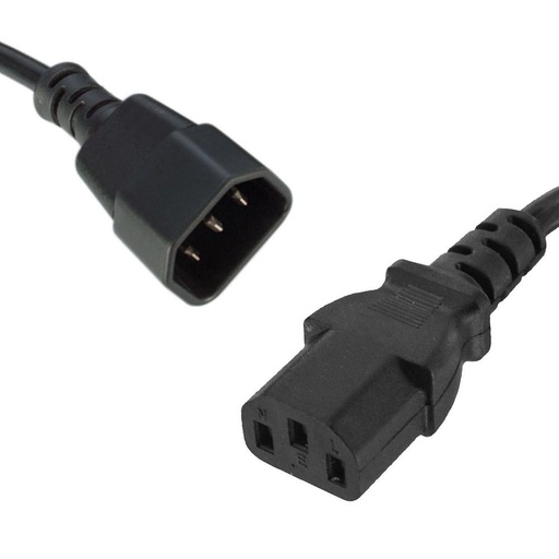 [CB8W-RC-3080] 8Ware Power Cable Extension Cord 2m IEC C14 to C13 Male to Female for Monitor to PC or PC/UPS to Device